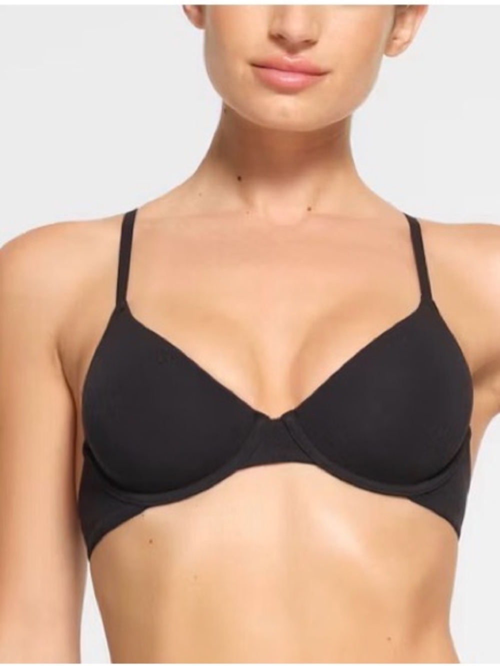 SKIMS Black Light Support Underwire T-Shirt Bra